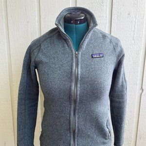 Patagonia fleece full zip, women's small, green